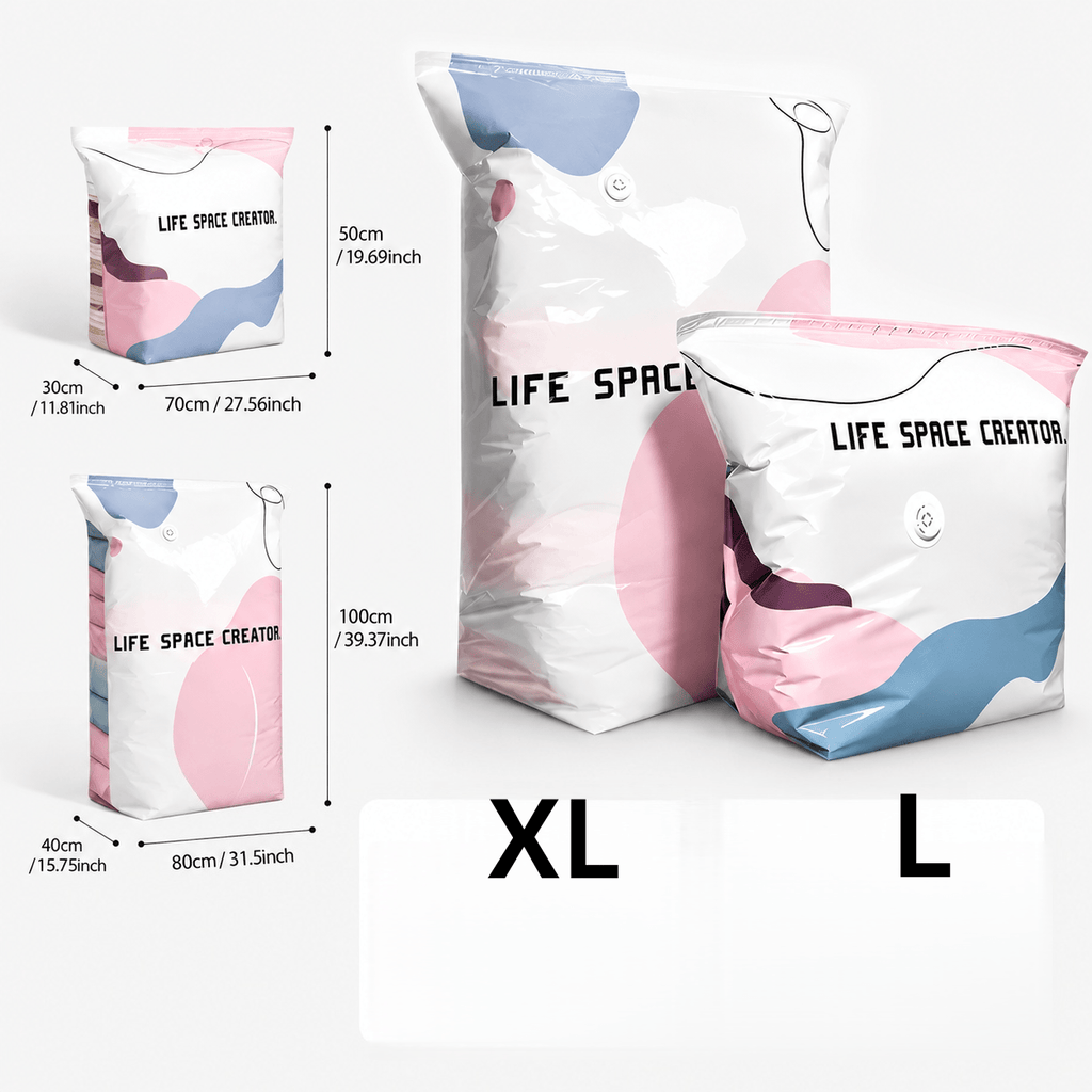 8pcs heavy duty vacuum storage bag no pump required