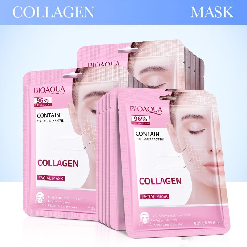 hyaluronic acid collagen face mask set 30pcs