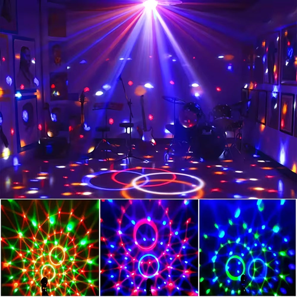 4pcs usb powered rgb disco ball lights mini led stage party