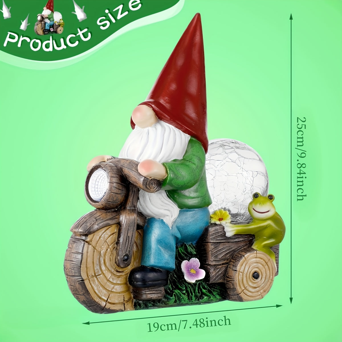 outdoor garden gnome statue light outdoor garden