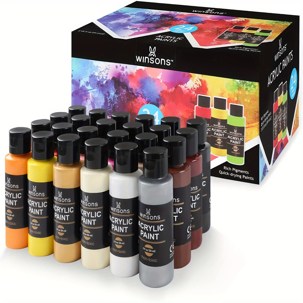 acrylic paint   colors 2fl oz 59ml per bottle