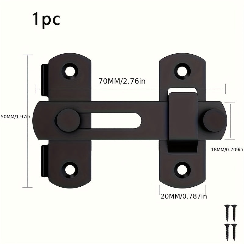 1pc stainless steel barn door locks 180 flip sliding