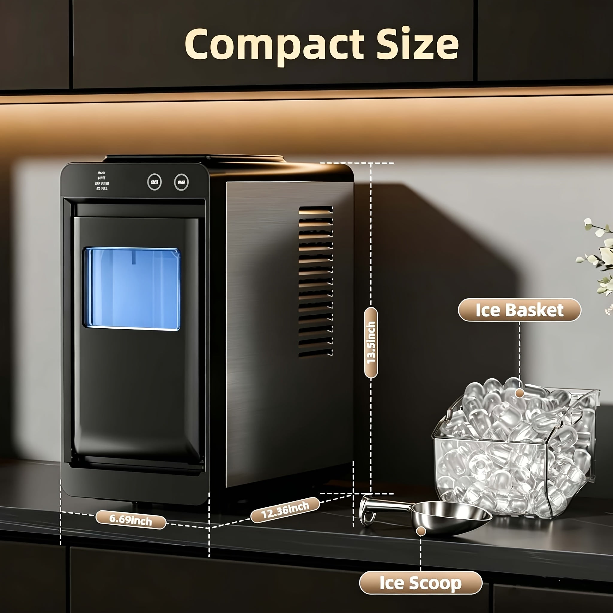 ice makers countertop 26lbs in 24hrs portable ice maker