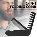 foldable unisex hair comb durable abs plastic handle plastic