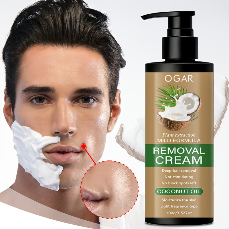 coconut oil hair removal cream containing coconut aloe vera