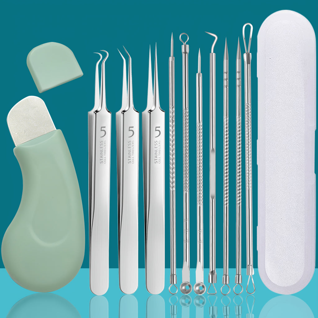 11pcs tools blackhead cleaning tool set blackhead scraper