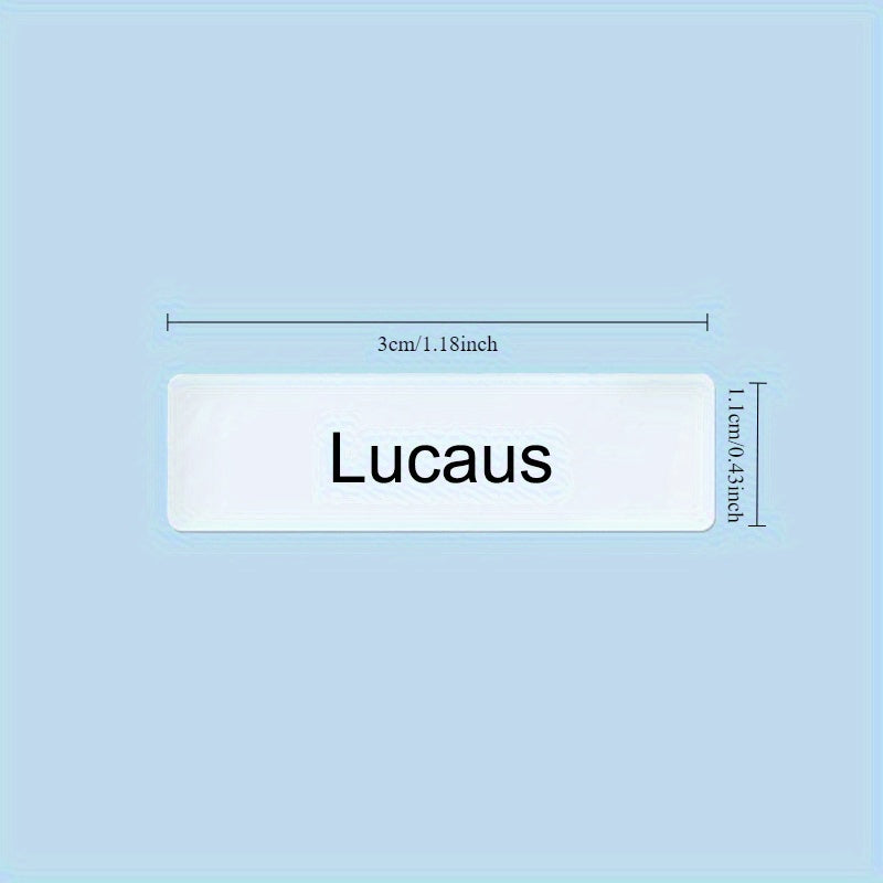 personalized custom transparent name tags waterproof