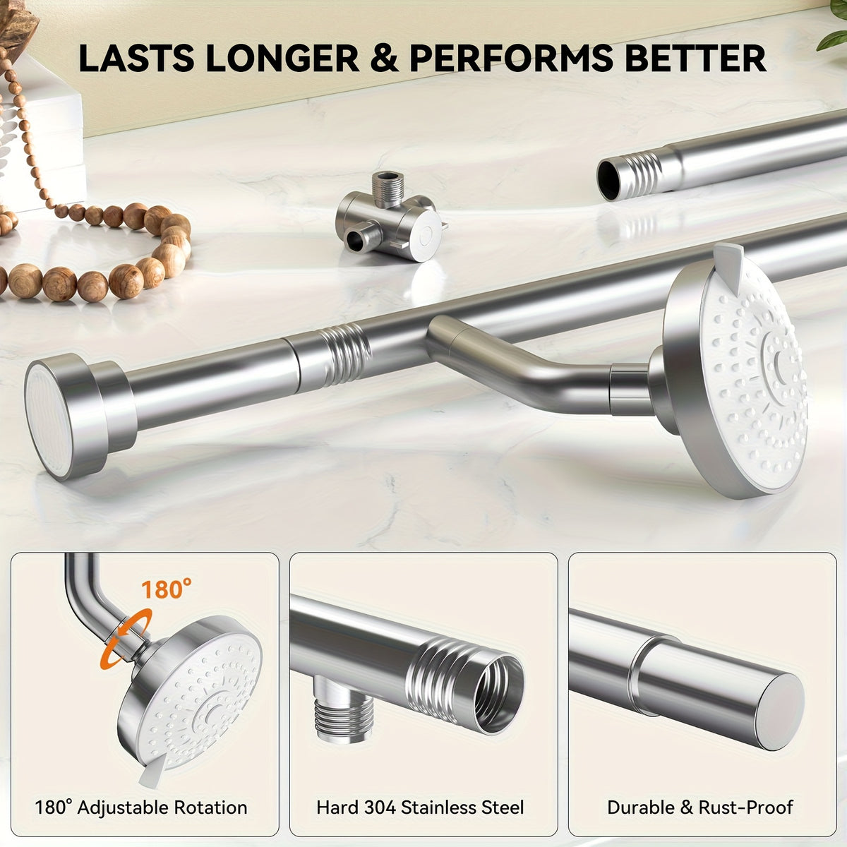 dual shower head system couples high pressure shower heads 3