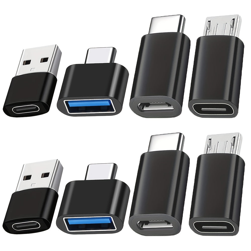 8 pack black usb usb c adapter usb type c female usb