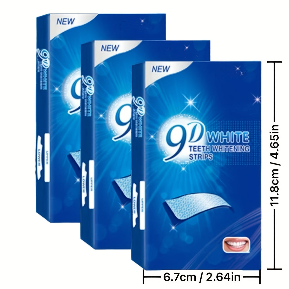 56pcs 28pairs 9d teeth strips safe removes dirt whitens
