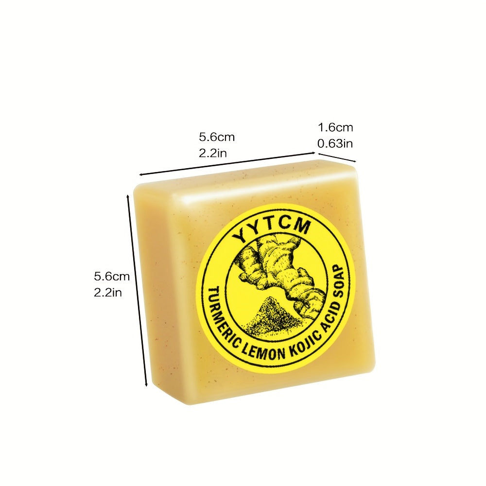 brightening exfoliating kojic acid turmeric lemon scrub bar