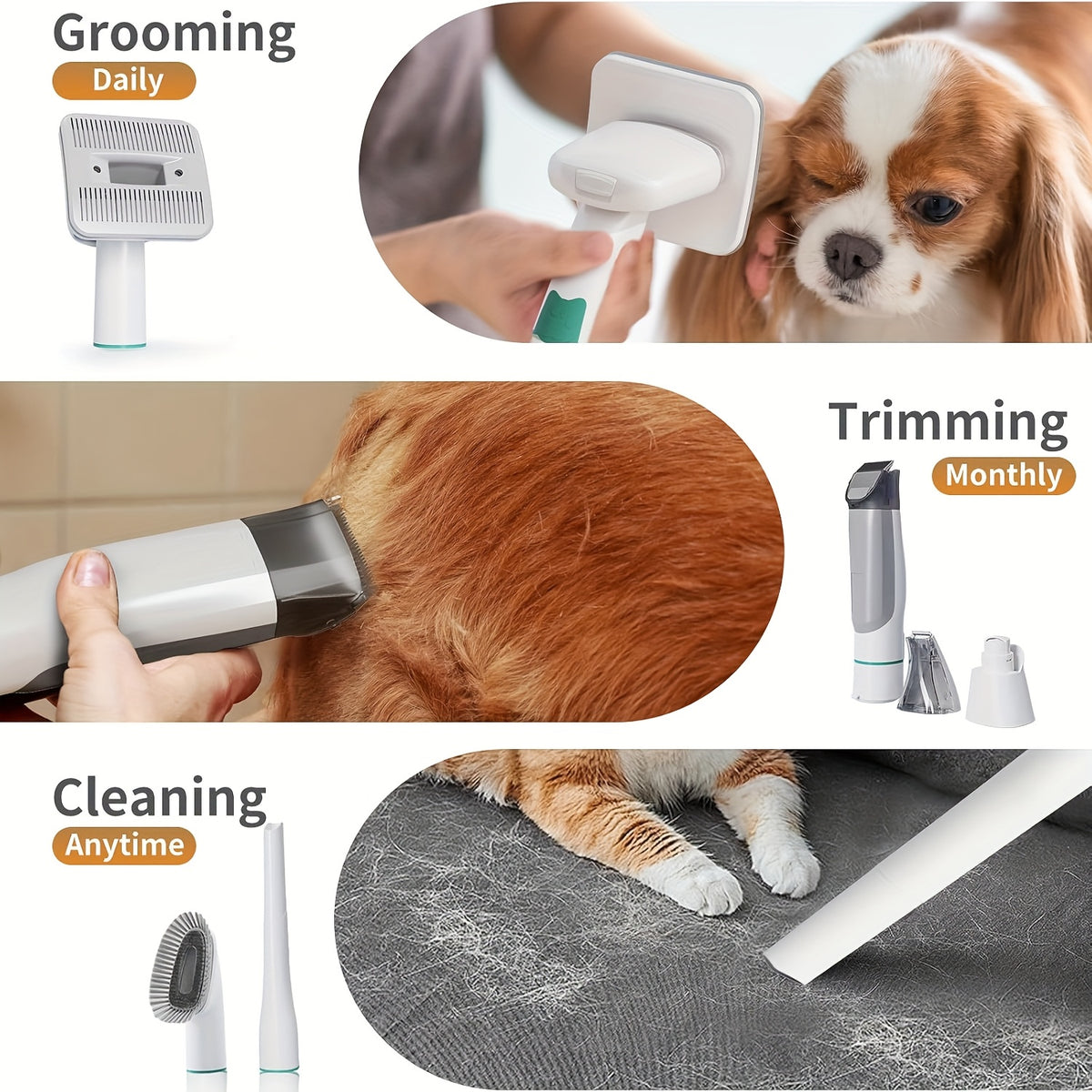 dog grooming kit pet grooming vacuum pet clipper nail