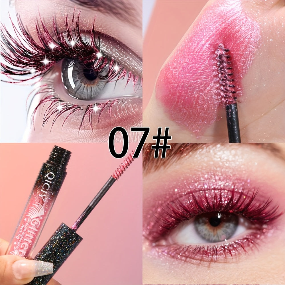 long lasting sparkling mascara metal spiral brush volume