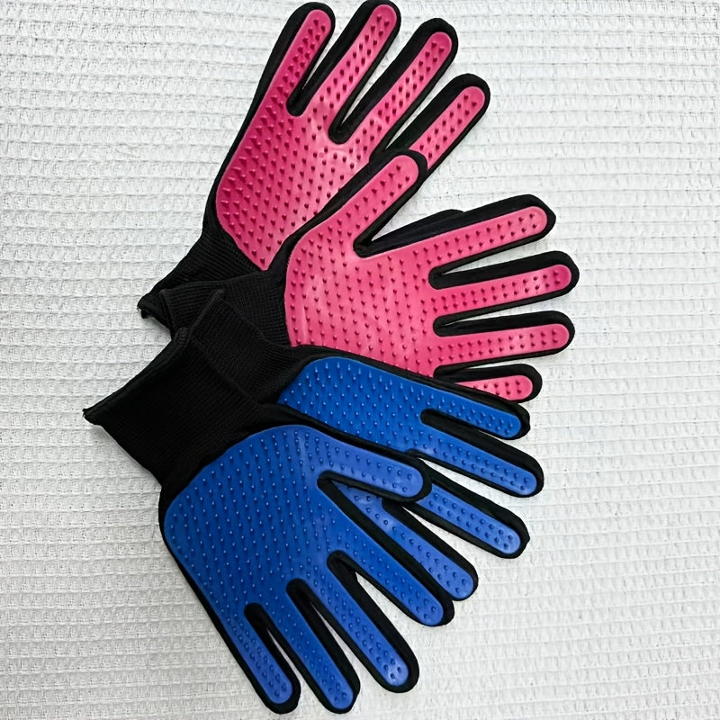4pcs 2pairs gloves removing floating hair dogs cats pet