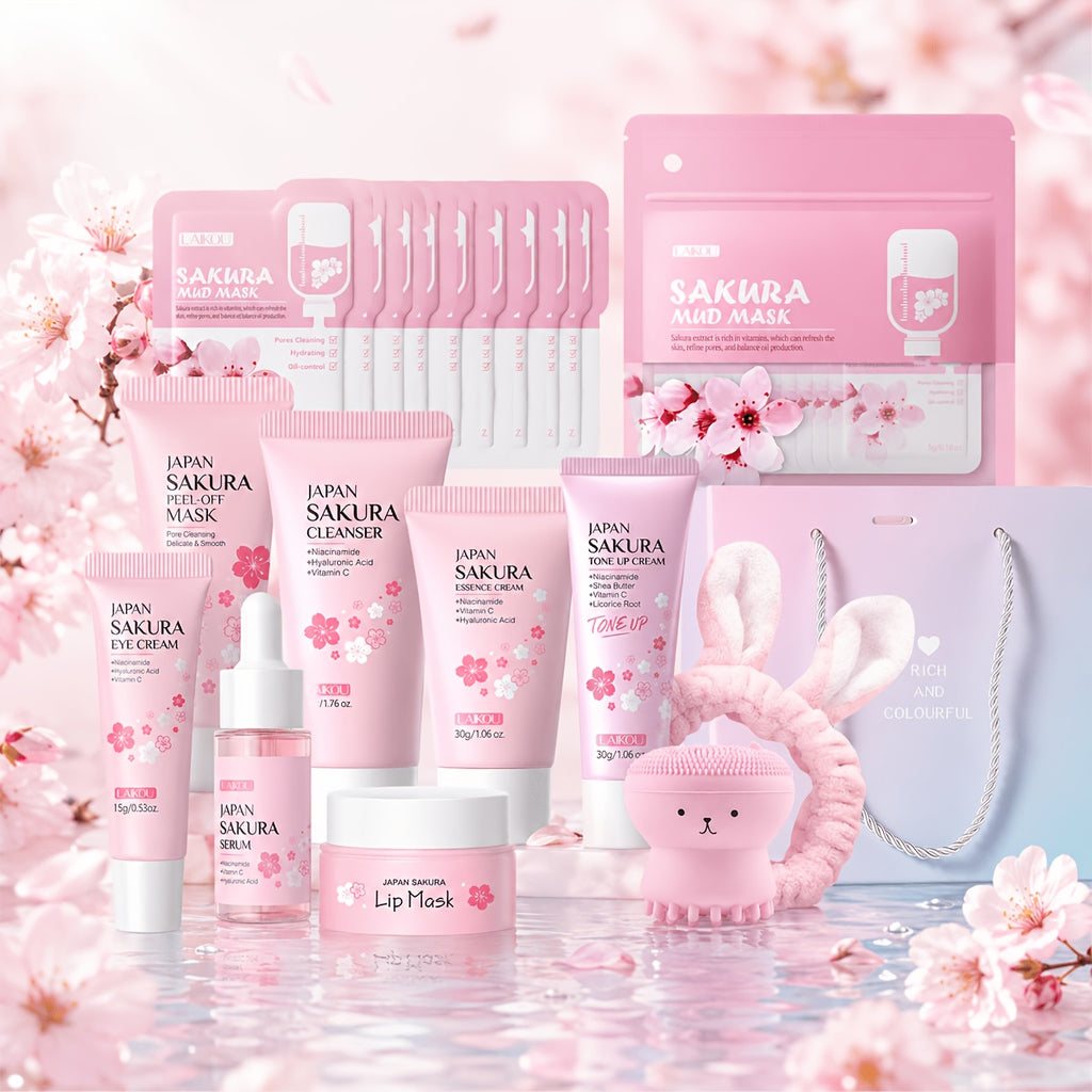 30pcs sakura light beige care set