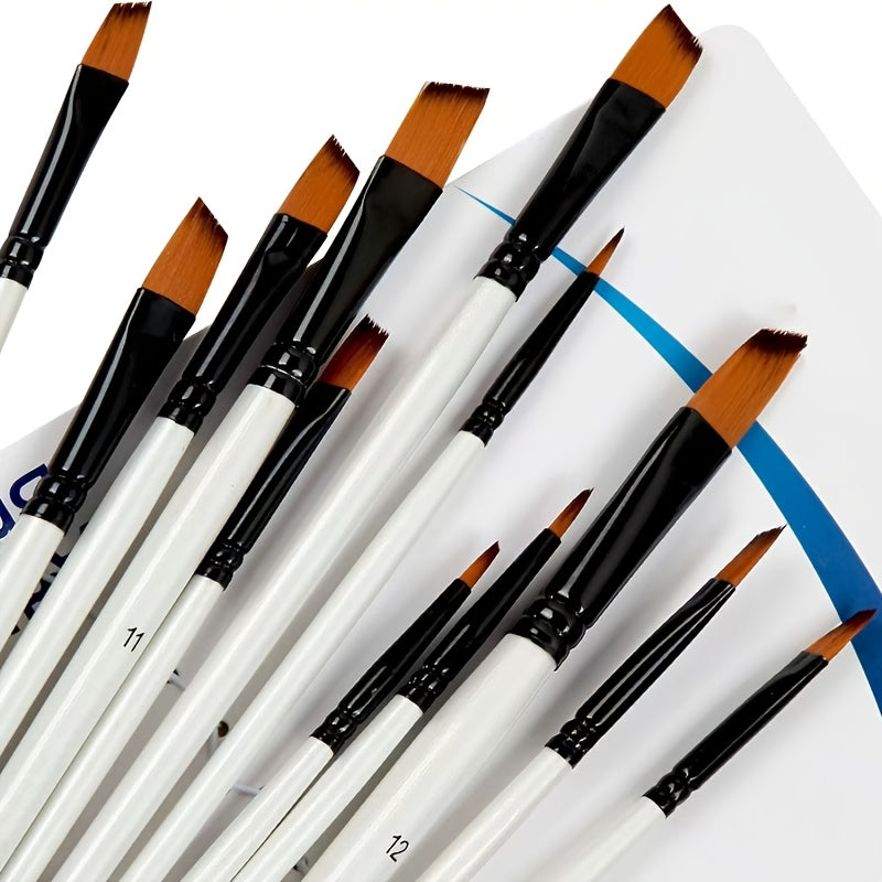 12pcs   brush set premium nylon bristles