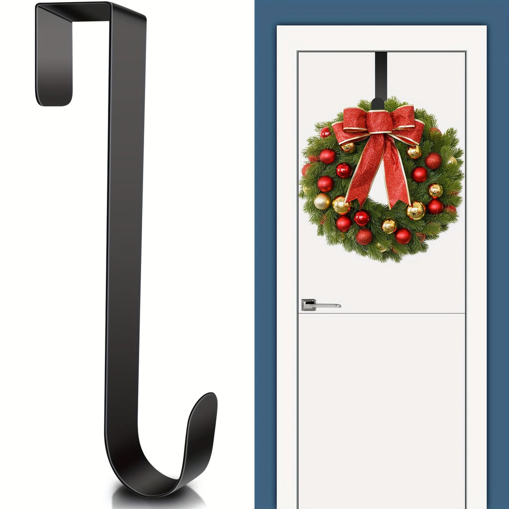 1pc   metal door wreath hook punch free heavy duty