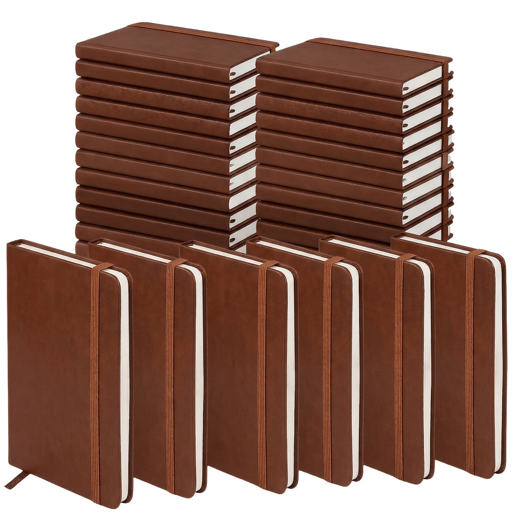 set  6 pu leather bound journals featuring 160 pages