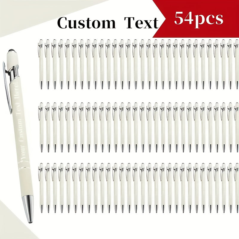 customizable engraved ballpoint pen set 18 mixed colors