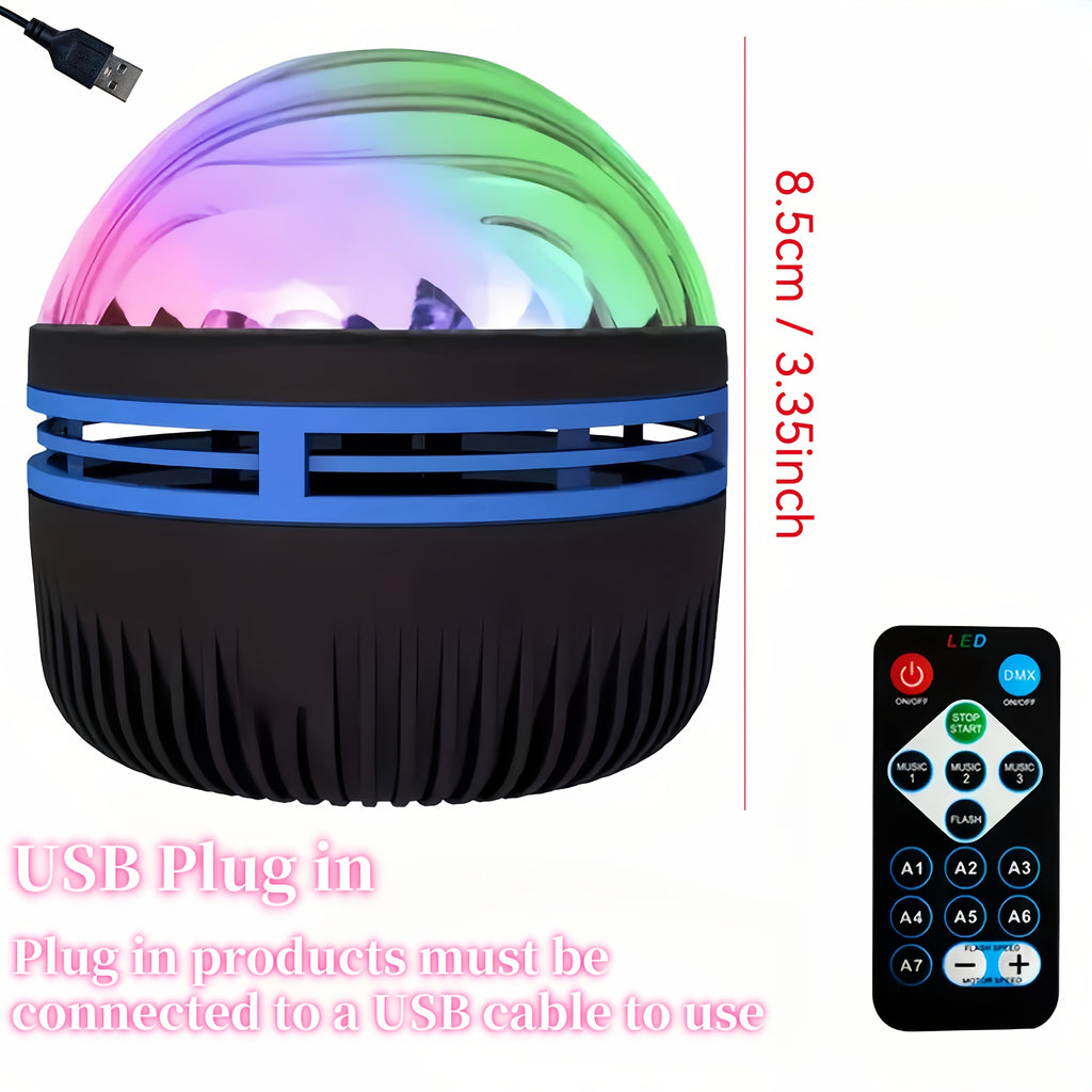 led aurora projection atmosphere light usb powered remote