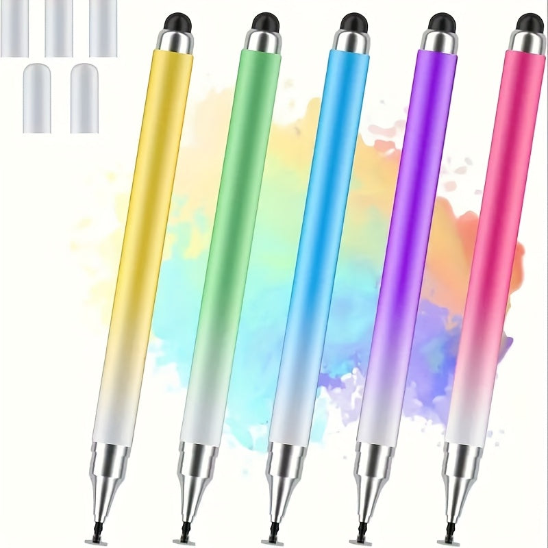 8pcs 5pcs 3pcs dual tip stylus pen vibrant gradient colors