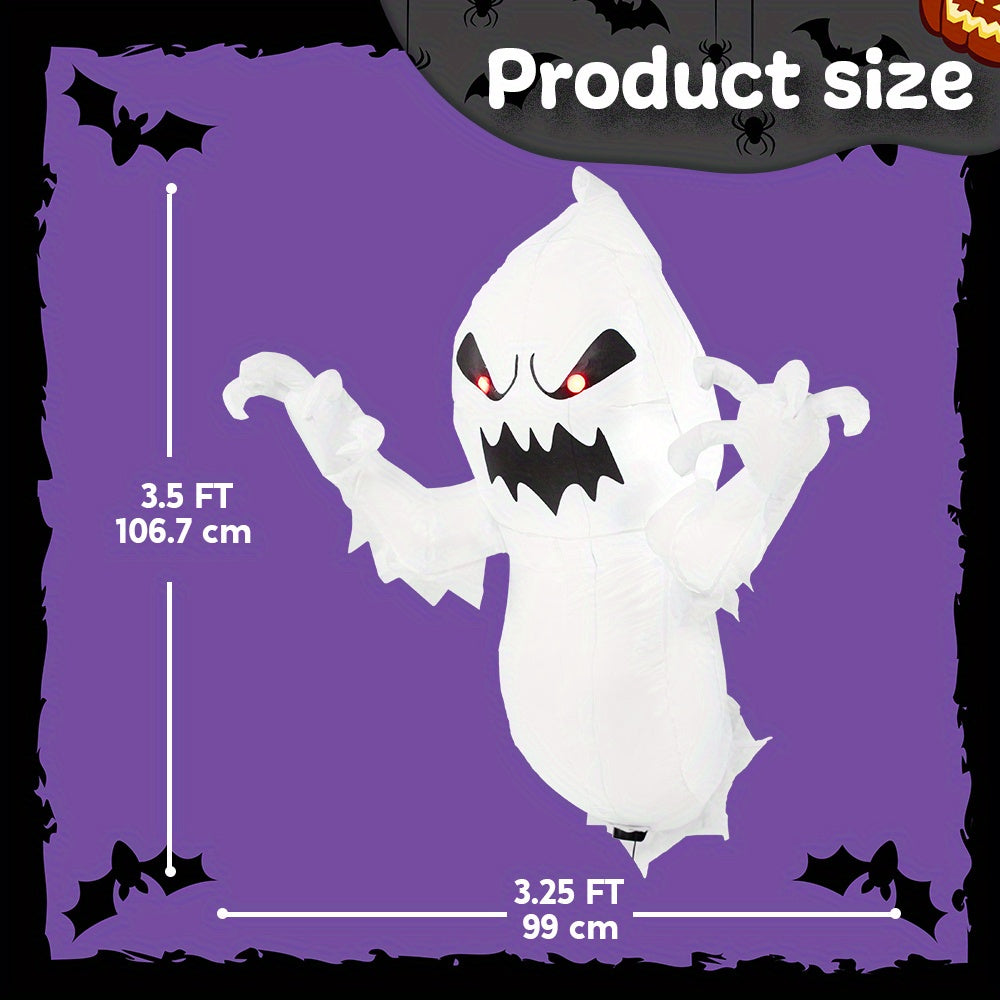 4 5 ft halloween inflatable ghost   leds blow flying