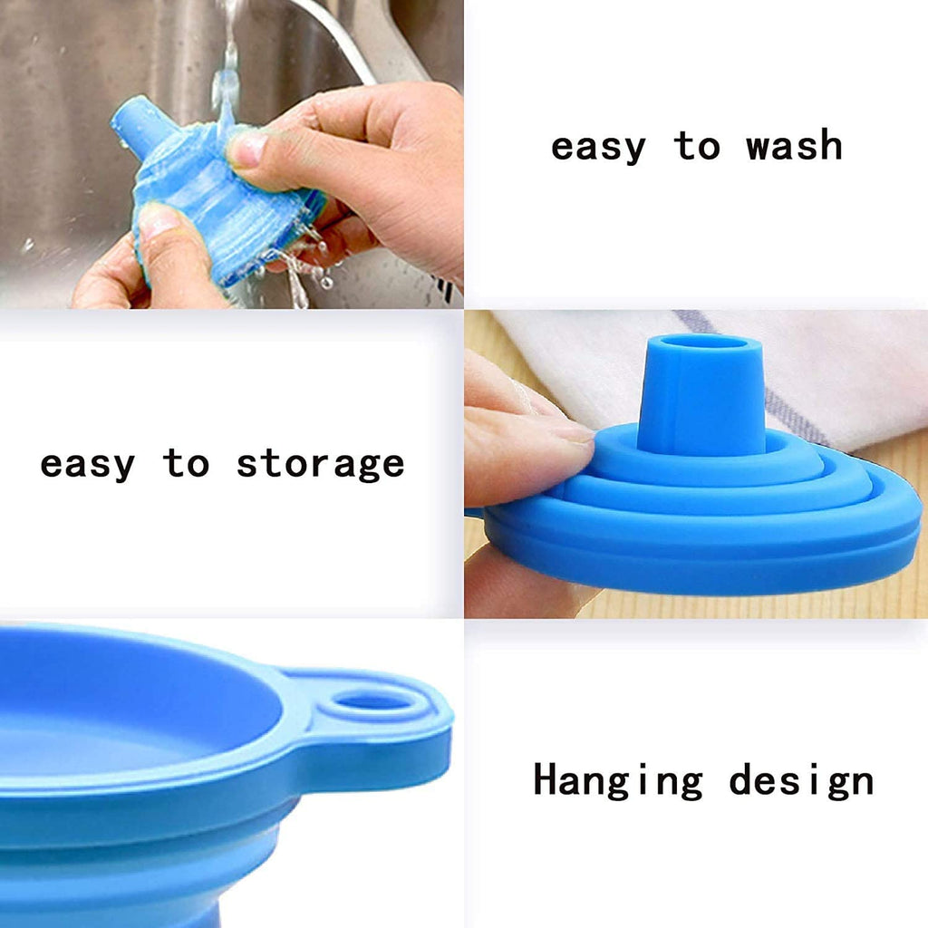 random color 2pcs universal liquid funnel car engines car