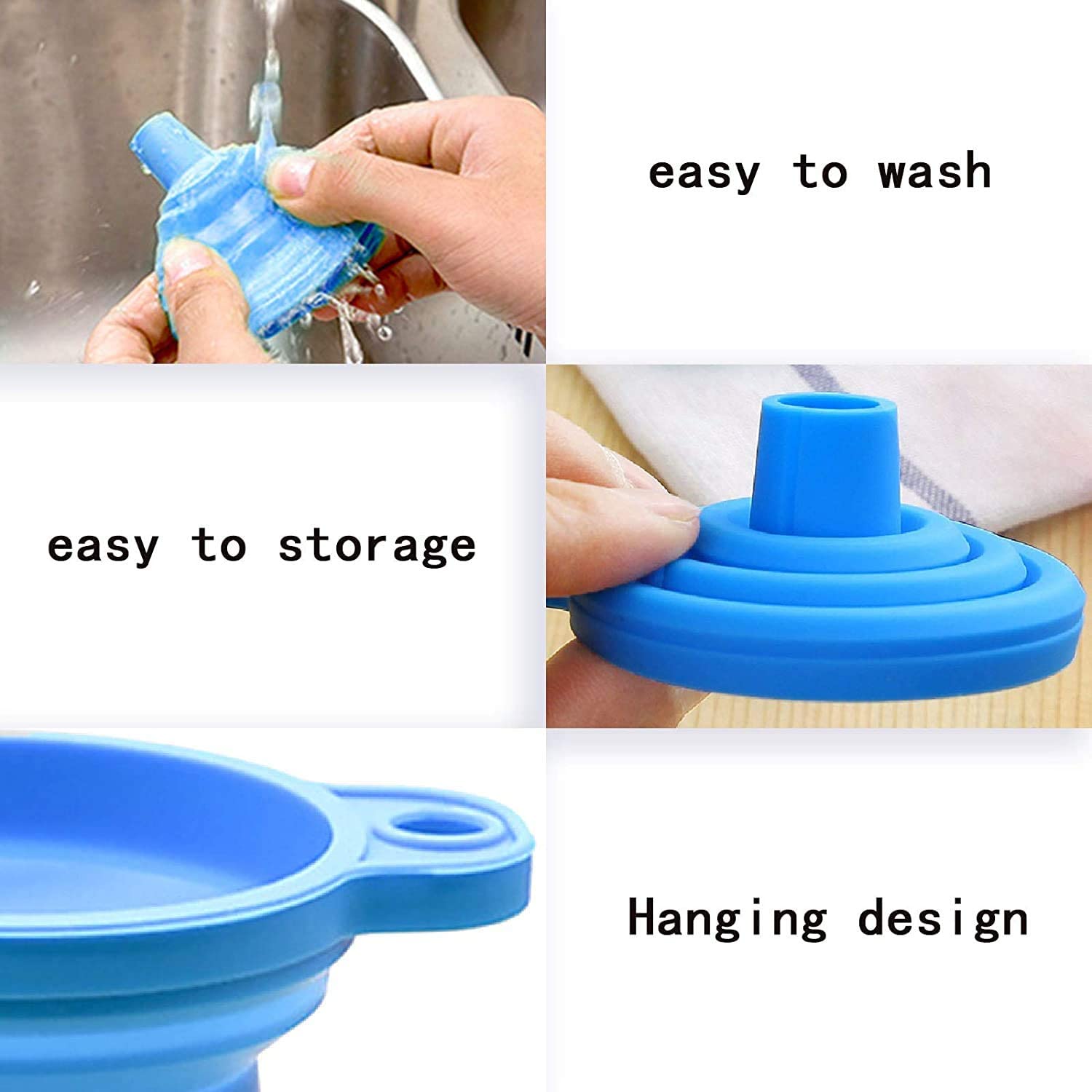 random color 2pcs universal liquid funnel car engines car