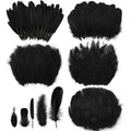 500pcs halloween assorted crafts feathers 4 styles mixed