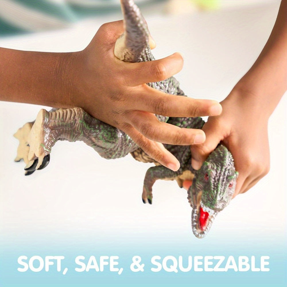 6pcs large dinosaur figures educational book