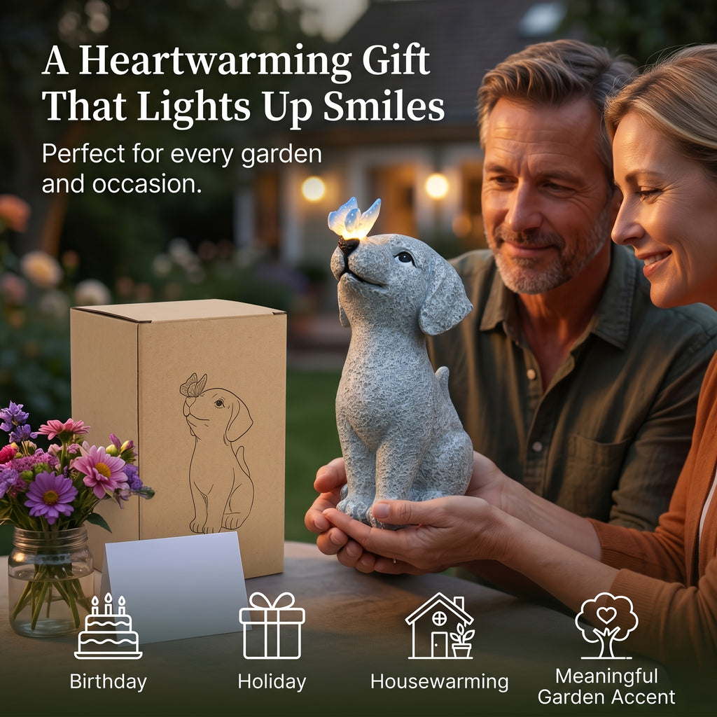 outdoor   lamp dog sculpture   resin