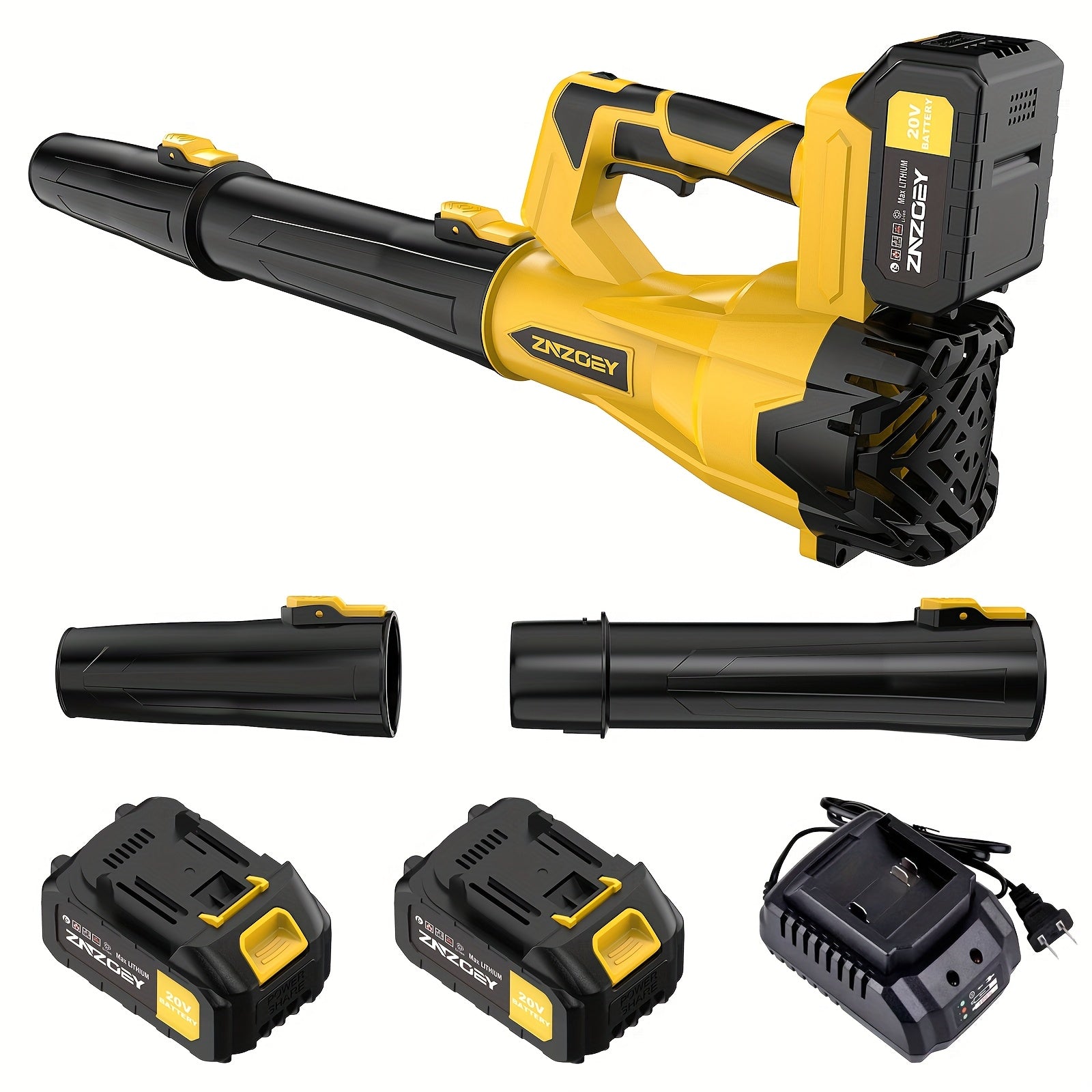 high power cordless leaf blower 4 0ah batteries 580cfm