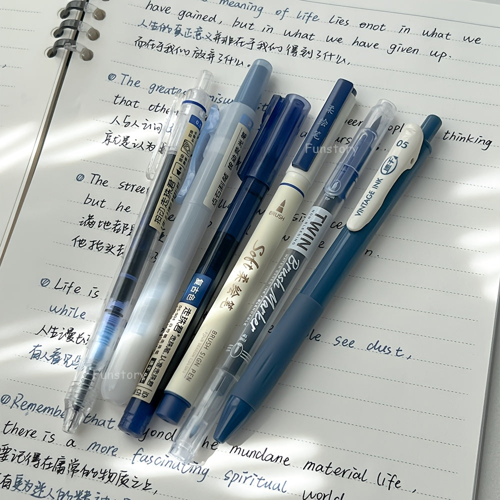 6pcs gel pen colored   calligraphy pens 0 5mm fine