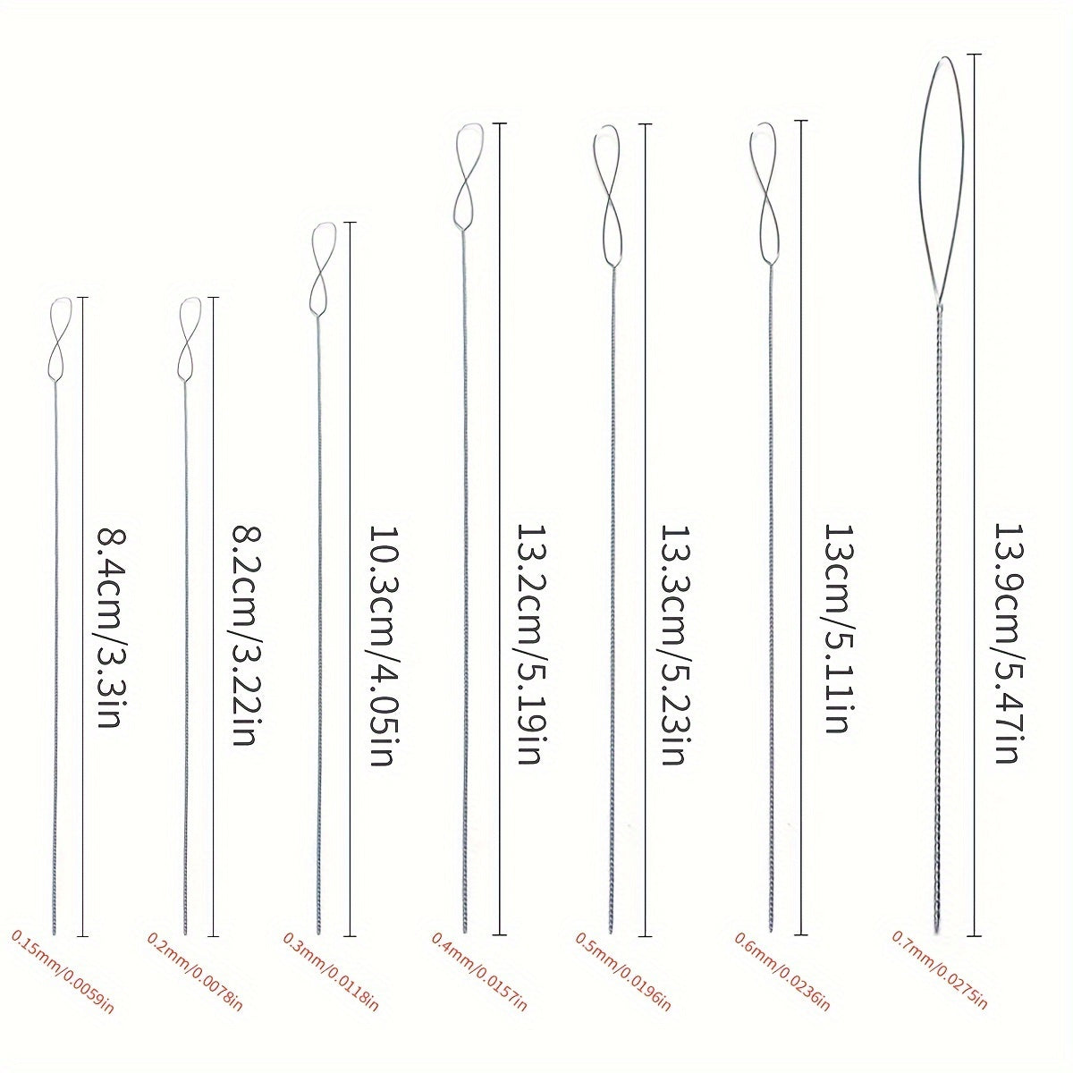 7pcs bead threading needle kit ideal jewelry creation