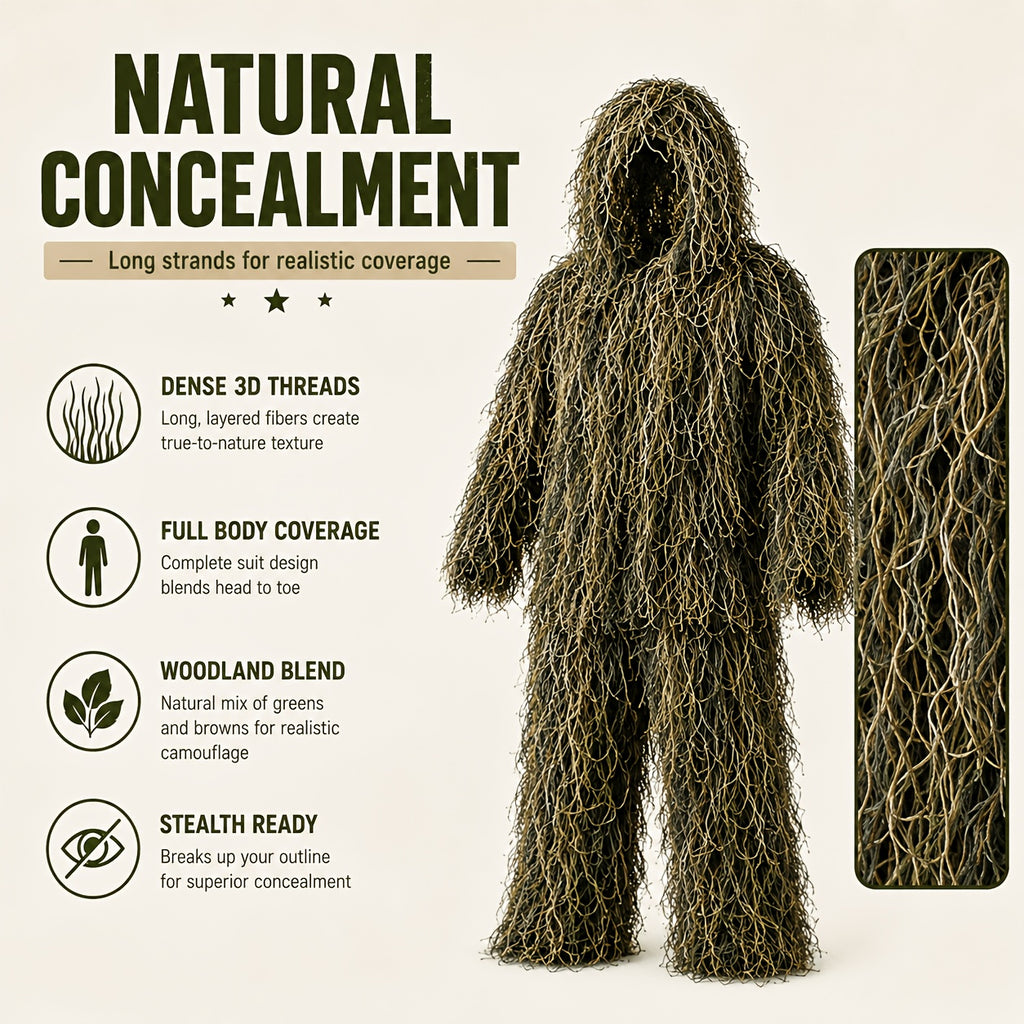 6 in 1   ghillie suit polyester   desert