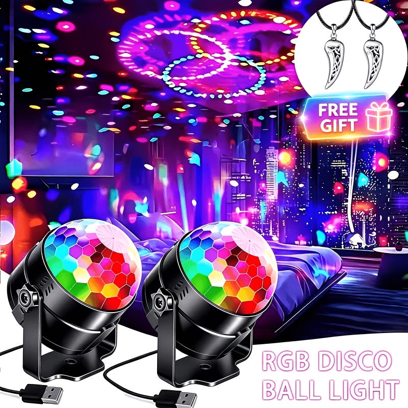 2 4pcs   sound activated party lights remote