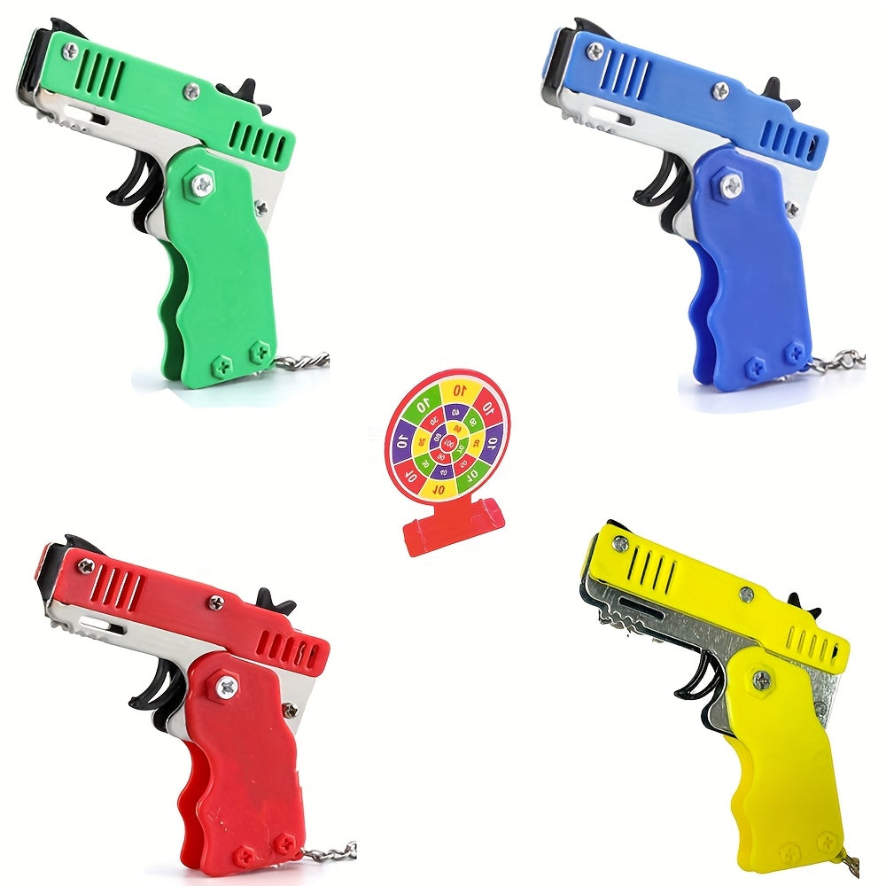 band launcher toy set metal foldable   keychain home