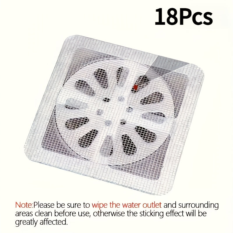 18 pack bathroom hair filter net toilet drain filter kitchen