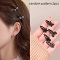2pcs set small   bow side duckbill hair clips