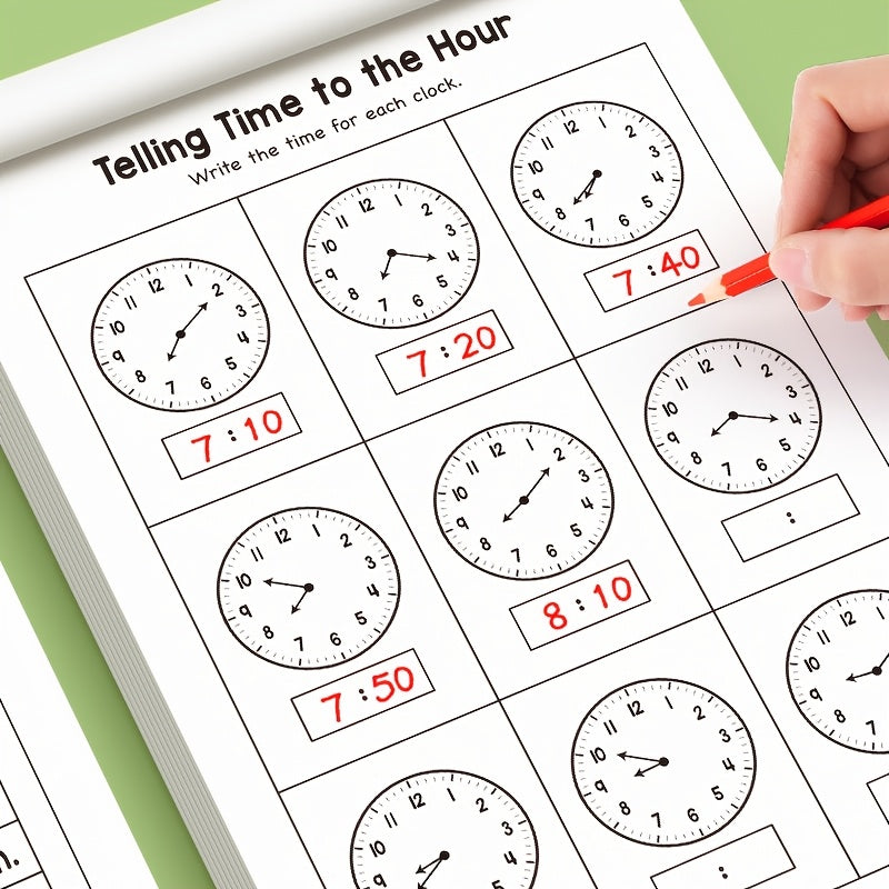 workbook children learn   time suitable homeschooling
