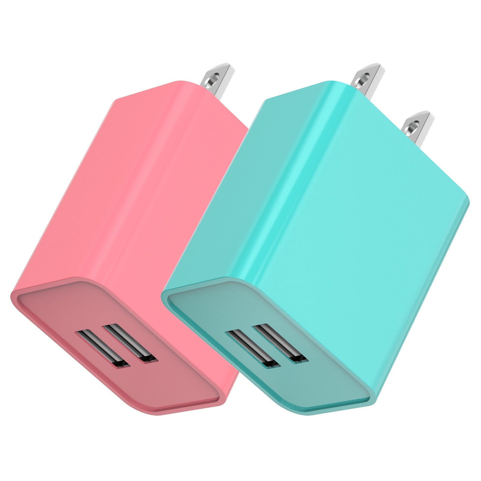 1   3 pack 4 pack 2 1a dual port usb charger block