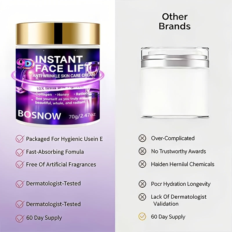 skincare 9d instant firming lifting cream formulated safe