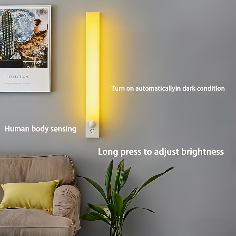 1pc night rgb motion sensor light bar 7 color