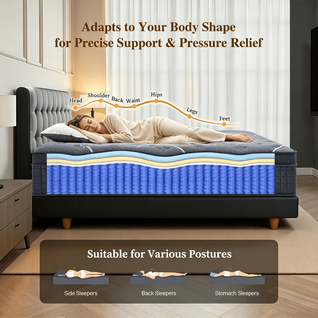 king size 16 inch   mattress memory foam