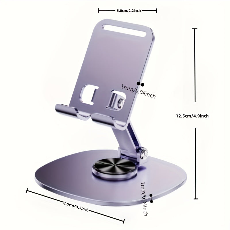 aluminum alloy phone stand waterproof 360 rotating desk