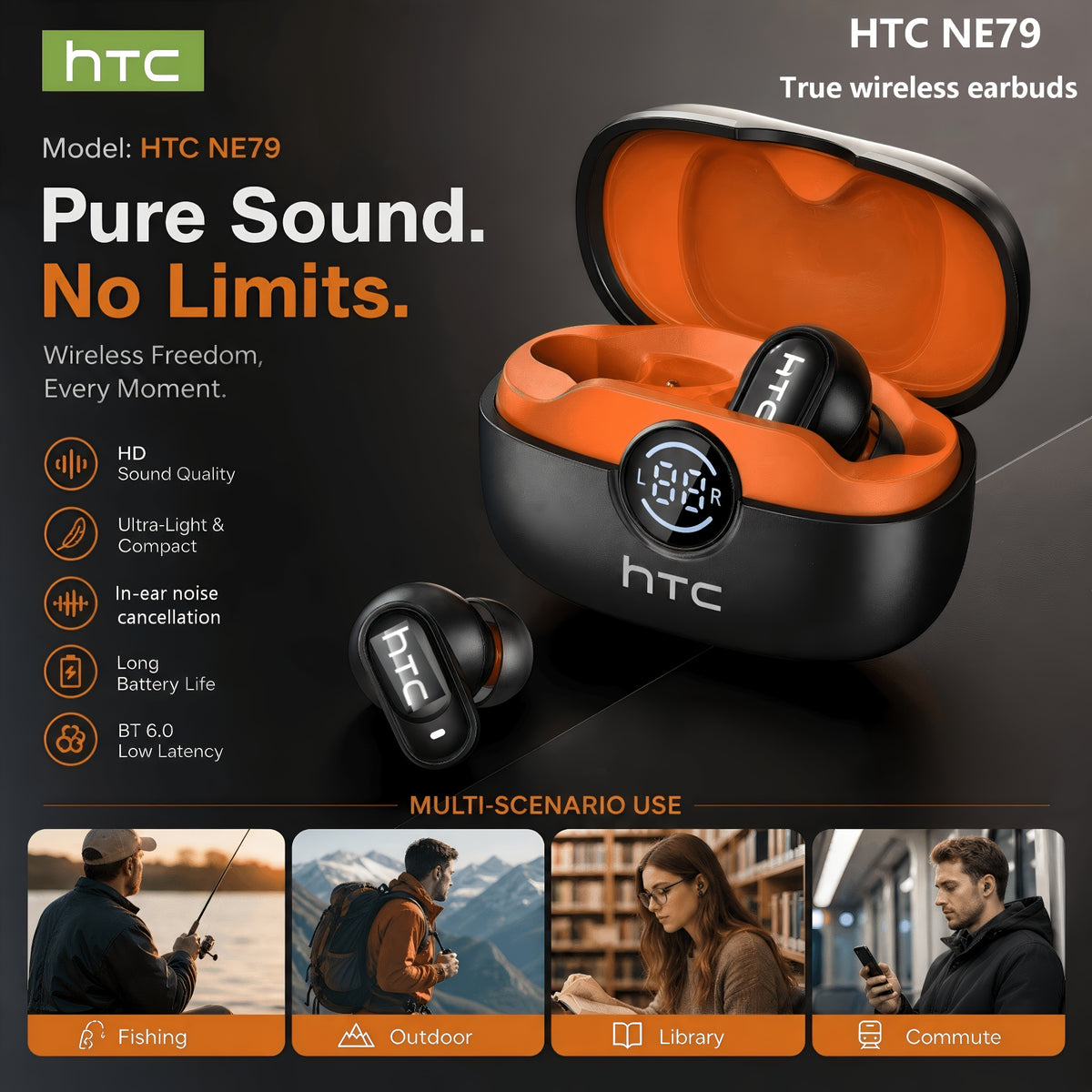 htc official flagship htc ne79 mini true wireless earbuds in