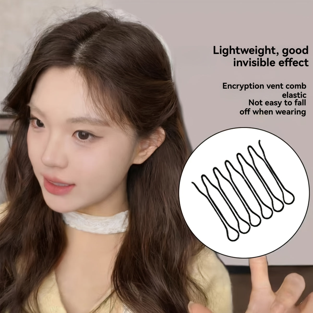 20pcs black hair fork clip a non slip upright hairstyle