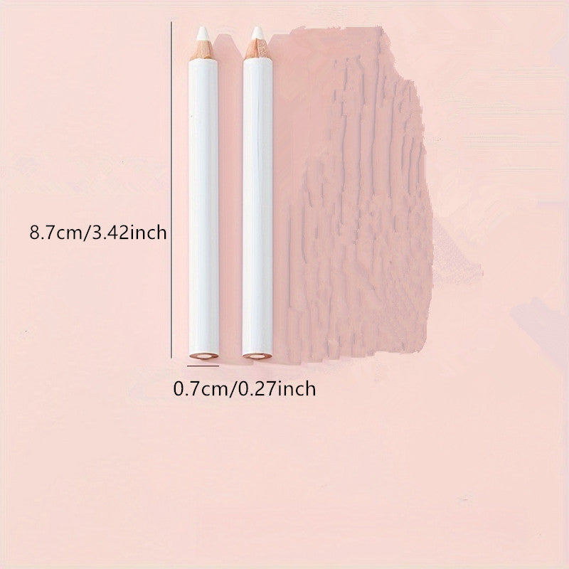 2pcs high visibility white tailor chalk pencils suitable