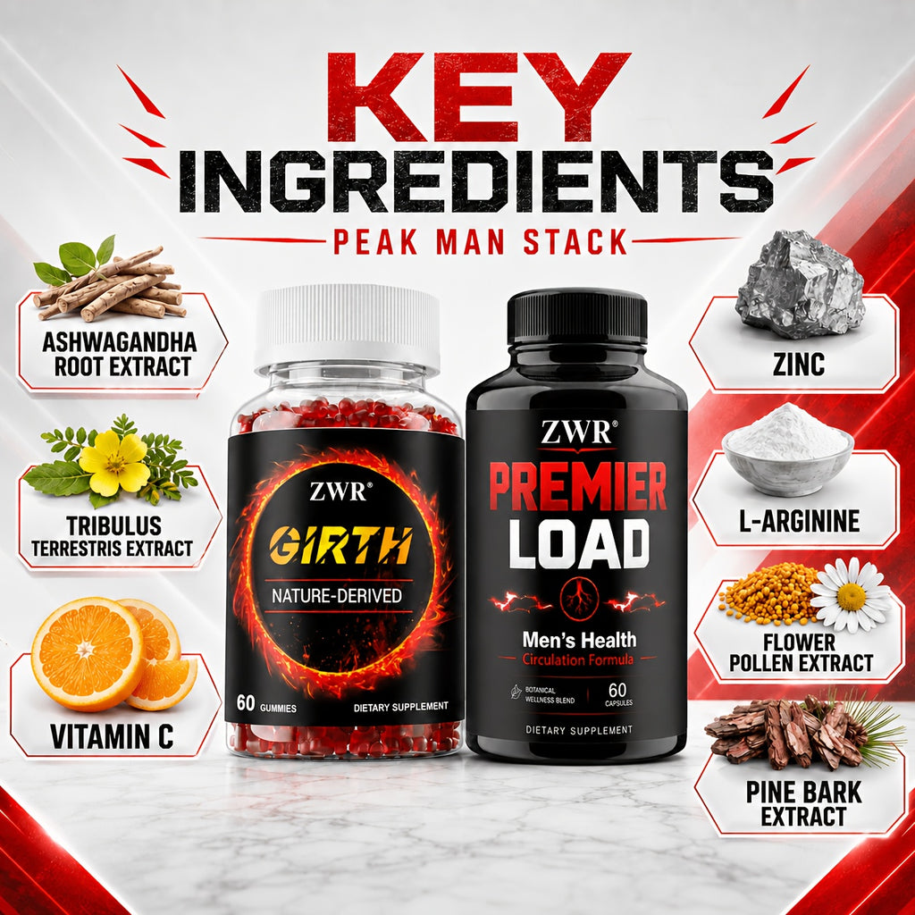 2 bottles   man stack girth gummies premier load capsules