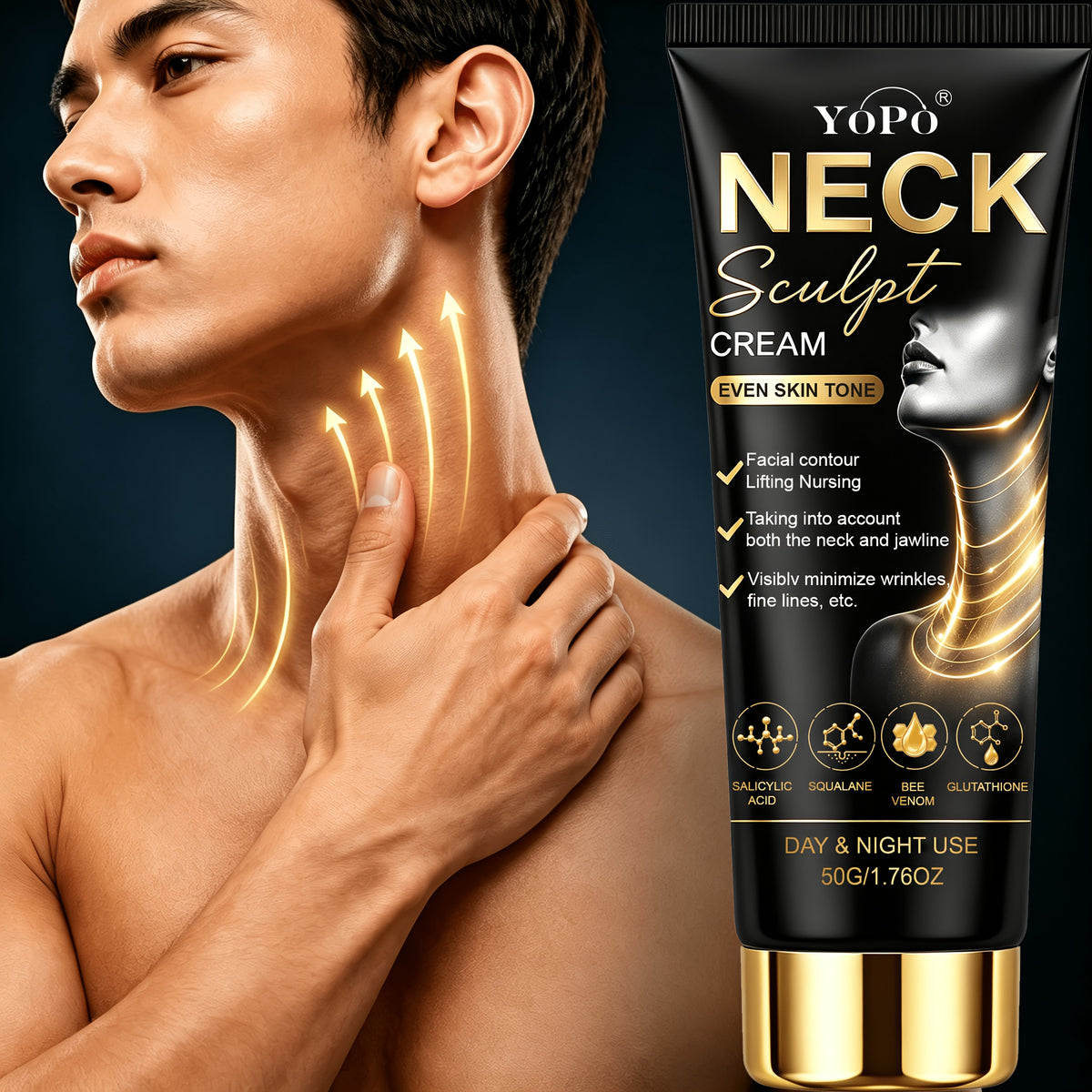 ultra powerful two minute firming lifting neck cream